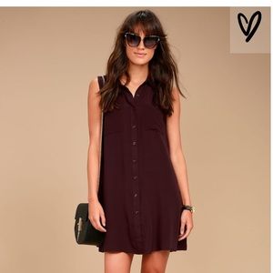 Lulus purple dress NWT